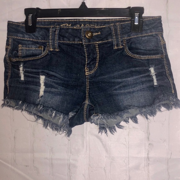 Blue Asphalt Pants - Women’s Denim Shorts Jeans Blue Asphalt Distressed Size 5